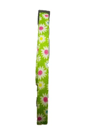 Collar Ajustable de Nylon Estampado de Flores con Cascabel paquete 1 pzs