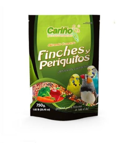ALIMENTO COMPLETO PERIQUITOS Y FINCHES 750 GRS CARIÑO (CJA 30)
